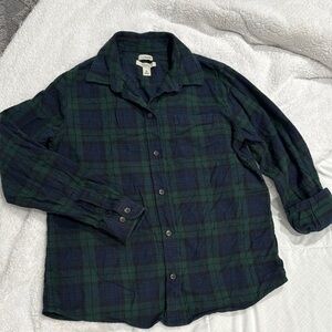 LL Bean Women’s size Medium Relaxed fit button flannel